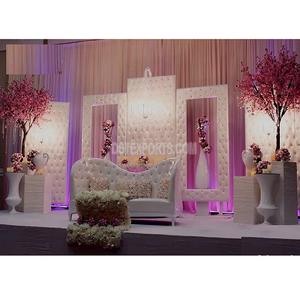 Modern <b>Wedding</b> Stage Leather Backdrop <b>Frames</b> Beautiful <b>Wedding</b> Stage Leather Tufted Panel Prominent Designed <b>Wedding</b> Stage <b>Frame</b> - Product Image 1