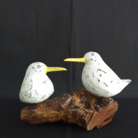 Figurine d'oiseau en bois personnalisée, Statue d'oiseau en bois, Figurine d'oiseau artisanal, décoration de Table et de maison