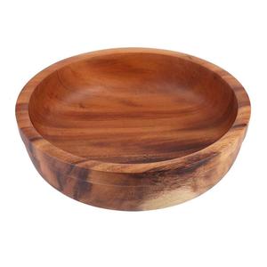 Cuenco de madera para servir, cuenco de sopa de diseñador hecho a mano de calidad superior, forma redonda, ensaladera de madera de lujo al por mayor - Product Image 3