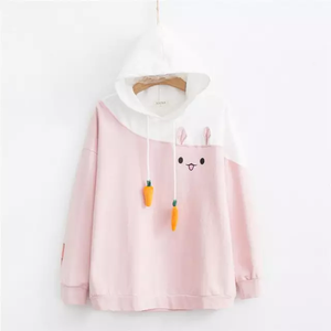 Sudadera con capucha para mujer, con estampado, dos colores, 2021 - Product Image 1