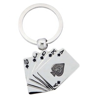 Porte-clés en métal en alliage de zinc, porte-jeton de chariot de supermarché, pour promotion d'entreprise, cadeau publicitaire, vente en gros