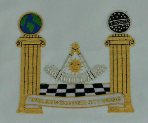 Delantal personalizado de Master Mason, bordado a mano - Product Image 3