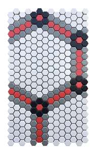 Mosaico Cerámico Hexagonal en Blanco, Negro y Gris, Diseños <span class=keywords><strong>de</strong></span> 2022, para Tiendas <span class=keywords><strong>de</strong></span> Ropa - Product Image 4