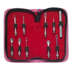 Kit professionnel de pinces courbées en acier inoxydable pour l'élimination des points noirs et des boutons, extracteur d'imperfections pour le traitement de l'acné - Product Image 6