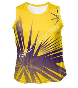 Custom <b>Design</b> Quick Dry Sublimated Sports Singlet - Product Image 1