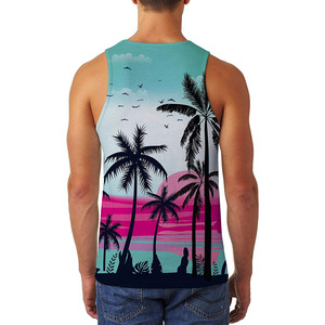 Camiseta sin mangas elegante para hombre, diseño personalizado, talla grande, para gimnasio, entrenamiento atlético, para verano - Product Image 2