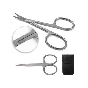 Microtijeras con Punta Curva de Acero Inoxidable, Tijeras de Resorte para Recortar Uñas y Eliminar Cutículas - Product Image 2