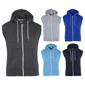 Ensemble de sweat-shirts en molleton de coton pour homme GLOVES City Sweat-shirt 100% coton biologique écologique à fermeture éclair Coupe régulière Sweat-shirts à capuche - Product Image 2