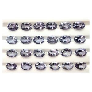 Vente en gros prix d'usine de haute qualité 7X9mm cabochons de saphir naturel à facettes ovales en iolite certifiés IGI par carat - Product Image 3