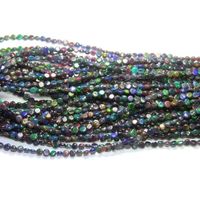 Perles d'opale éthiopienne noire naturelle lisses en forme de pièce de monnaie, pierres précieuses d'opale multicolores pour la fabrication de bijoux en gros