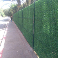 Panneaux muraux verticaux en gazon artificiel en plastique européen, clôture d'intimité extérieure, surface souple, décoration de mariage, 2500 cm