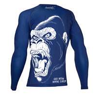 SAQIB&CO T-shirt de compression à manches longues pour le Jiu-Jitsu, unisexe, polyester/spandex, séchage rapide, antibactérien, anti-UV