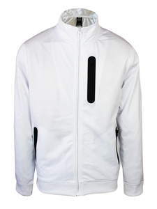 Men Casual Tracksuit Athletic Sports Set Full Zip Long Sleeve Running Jogging Sweatsuit White - Product Image 2