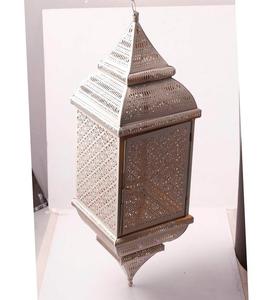 Bougeoir lanterne marocaine de haute qualité en verre coloré avec styles suspendus pour la décoration de la maison et les fêtes de Noël - Product Image 2