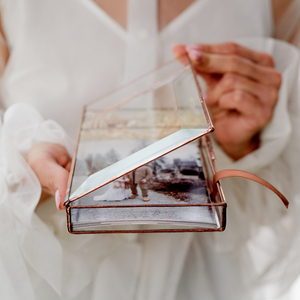 Personalized Photo <b>Box</b> <b>Glass</b> Photo <b>Box</b> Wedding Photographer Gift <b>Box</b> - Product Image 1