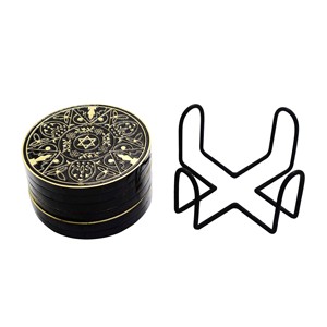 Sous-verres en laiton fabriqués à la main de haute qualité gravés en profondeur tapis de Table de conception de nouveauté pour la décoration de Table de cadeaux de bureau à domicile - Product Image 3