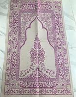 Tapis de prière musulman tissé à la machine en coton turc antimicrobien, lavable, durable, personnalisé, toutes saisons, camping, voyage, bureau