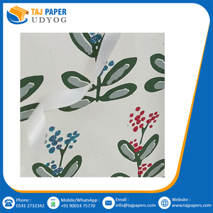 Sac à provisions de fantaisie fait à la main en papier kraft sac de transport de haute qualité conçu sur mesure sacs en papier imprimés floraux à poignée torsadée - Product Image 2