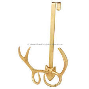 Gold Coated Latest Metal <b>Wreath</b> Hanger Elegant <b>for</b> Homer Hotel Door Decor Metal <b>Wreath</b> Hanger in High Selling Wholesale Price - Product Image 3