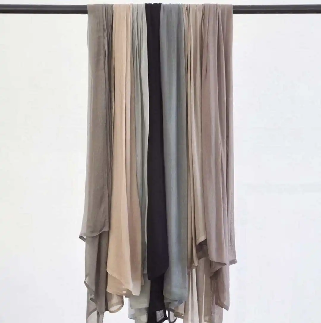 2022 새로운 유행 패션 100% viscose shawls 이슬람 여성 더블 봉제 모달 스카프