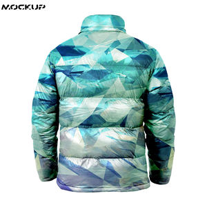 Men's Light Weight Front <b>Puffer</b> <b>Jacket</b> Customizable Logo Printed Multi-Color Sublimation Stand Collar Wholesale New <b>Cheap</b> Design - Product Image 5