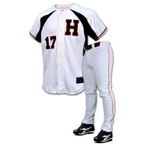 Camiseta de Béisbol Bordada Antibacteriana de Alta Calidad, 100% Algodón Transpirable, Personalizable en Talla y Logotipo, Uniforme Blanco Liso para - Product Image 1