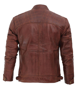 Veste pour homme en coton uni, épaisseur standard, rembourrée de coton - Product Image 6
