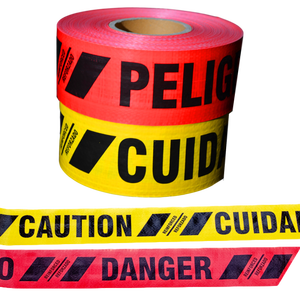 Không Dính Logo In Rào Cản Màu Vàng CuộN Tùy Chỉnh Không Dính Cảnh Báo Băng - Product Image 3