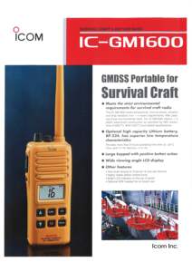 IC-GM1600E GMDSS VHF วิทยุทางทะเล - Product Image 5
