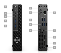 Unidad de Sistema Nueva, Computadora Dell Optiplex 3080mff, Computadoras de Formato Micro