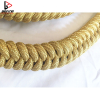 Bullion Wire Cord Aiguillette Epaulette Epaulettes d'épaule pour accessoire de Costume cadeau de Noël marine