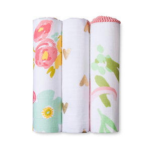 Couverture à emmaillotage en mousseline pour bébés, 100% coton biologique, de haute qualité, pour nourrissons - Product Image 1