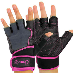 Guantes de gimnasio personalizados con muñequeras, servicio OEM al por mayor, guantes de entrenamiento para hombres y mujeres, uso de fitness - Product Image 2
