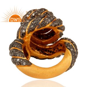 Anneaux en argent Sterling, design naturel, fait à la main, diamant de haute qualité, nouveauté 2020 - Product Image 4