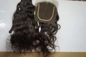 Perruque Full Lace Wigs Remy indienne naturelle avec clip, couleur de cheveux naturels, 4x4 - Product Image 3