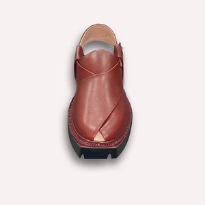 Top Traditionally Men's Formal Casual Peshawari Chappal Adults Adjustable <b>Strip</b> Leather Sandals Summer Shoes - Product Image 3