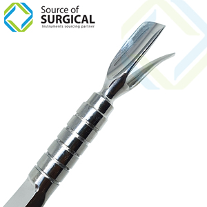Double-Ended Stainless Steel Cuticle Nail Pusher Tweezers Callus Remover - Product Image 4