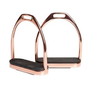 Shemax caballo ecuestre Filis estribos Acero inoxidable oro rosa - Product Image 6