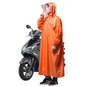 Macaroon mens plastic clear plastic plastic raincoat