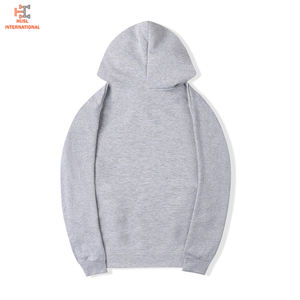 Sudadera con capucha de lana de gran tamaño 500 Gsm para hombre, 100% de algodón liso, logotipo bordado, patrón largo estampado para invierno, triangulación de envíos - Product Image 5