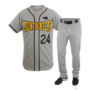 En gros de Sport Confortable Sublimé Baseball uniforme Avec Simple Pantalon - Product Image 2