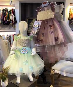 ชุดกระโปรงแฟชั่นเด็กผู้หญิง10ขวบ,ชุดพรหมปาร์ตี้วันเกิดลูกไม้ใหม่ - Product Image 2