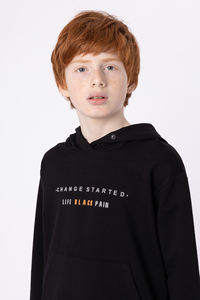 wholesale <b>cheap</b> Kids Sweat <b>Suits</b> Children <b>Boys</b> Solid Hooded Pullover Kids Track <b>Suit</b> High Quality - Product Image 4