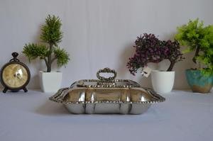 Vantage Bol de service en laiton gaufré de luxe moderne fantaisie Plat de service Alimentaire Usage maison et cuisine Désherbage Parties Utilisation - Product Image 6