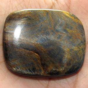 Piedra Preciosa Suelta de Pietersita, Forma Cuadrada, Cabujón Pulido Liso de 35x29x6mm, Certificado por Terceros, Calidad Increíble para Joyería - Product Image 5