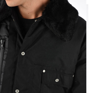 Chaqueta acolchada de algodón de invierno a la moda para hombre con cierre de cremallera impermeable de piel cálida de talla grande diseño acolchado elegante - Product Image 4