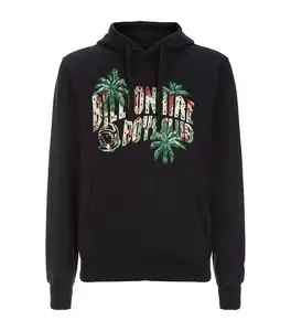 Camouflage Palm Tree Embroidered Hoodie