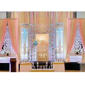 Cadres victoriens modernes pour la scène de mariage, concepteur, vente chaude en Australie, meilleur fabricant de panneaux de fond de scène de réception blancs - Product Image 1