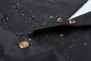Custom Slim Pu Leather Windbreaker <b>Jacket</b> for <b>Men</b> Motorcycle PULOVER Closure with Stand Collar Canvas Fabric - Product Image 5