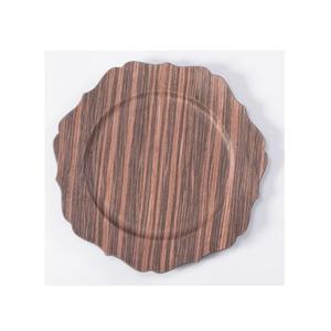 Plaque de chargement de service écologique en bois massif, plateau de service des fruits 20 pièces, haute qualité en bois d'acacia rond - Product Image 5